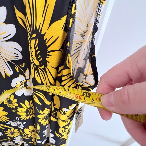 NWT, Julian Taylor, 24w, plus, sleeveless, dress, dressy casual, floral - Picture 7 of 7